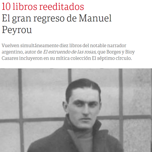 El gran regreso de Manuel Peyrou
