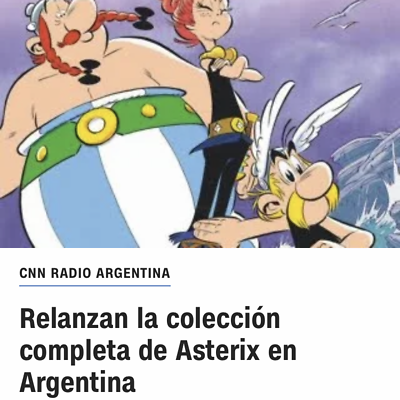 Relanzan la colección completa de Asterix en Argentina