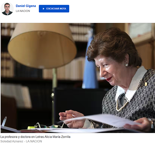 Nuevo reconocimiento: Alicia María Zorrilla se incorpora a la Academia Chilena de la Lengua